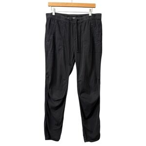 James Perse SOFT DRAPE PANT Carbon Pigment Black Women’s 3/Large